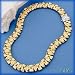 18K Textured Bars & Braids Link Necklace
