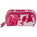 Sonia Breast Cancer Research Foundation Pink Double Zip Cosmetic Case