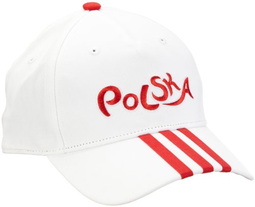 Adidas Schirmm&uuml;tze Country Fashion Poland 3 Stripes, white/light scarlet, One size, X17160