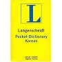 Langenscheidt's Pocket Dictionary Korean/English English/Korean