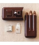 weston leather cigar case