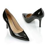 Cole Haan Fiona High Blueberry Patent Leather Pump, 9.5, Cherry