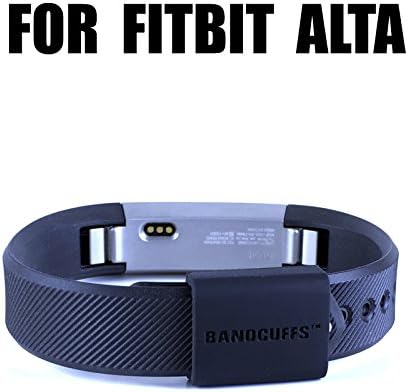 BANDCUFFS brand security loops for Fitbit Alta (2 Pack) - Select your color (Simply Black)