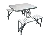 Tristar - Table de pique-nique pliante en aluminium - 4 places - Modèle TA-0820