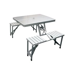 Tristar - Table de pique-nique pliante en aluminium - 4 places - Mod�le TA-0820