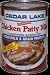 Cedar Lake Chicken Patty Mix, 4.5 oz can (Case of 12)