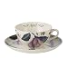 Spode Flowers of the Month Cup & Saucer 11 ounce - April (magnolia, camellia, bluebell)