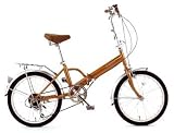 Raychell(レイチェル) 6段変速 折り畳み自転車 MF-206 ゴールド 20インチ