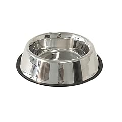 Edelstahlnapf mit Gummiring 2,8 l