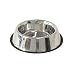 Edelstahlnapf mit Gummiring 2,8 l