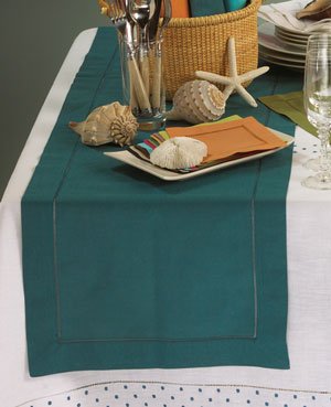 Colorful Hemstitch Table Runners 13"x72" Oblong