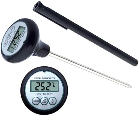 Grill Perfection Digital Meat Thermometer With Probe - Quick-Read Display For Instant Food Temperature Results - Convenient Pocket Sized For Kitchen And BBQ Grill - Suitable For Indoor and Outdoor Cooking - Best Lifetime Guarantee
