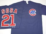 Chicago Cubs MLB Navy SOSA T-Shirt (Medium)