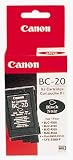 Canon BC 20 black original ink & fax faxphone inkjet multipass printer print cartridge.