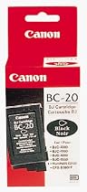 Canon BC 20 black original ink & fax faxphone inkjet multipass printer print cartridge.