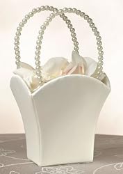 Plain Stain Flower Basket -Ivory