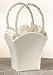 Plain Stain Flower Basket -Ivory