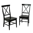 American Simplicity X-Back Side Chair 2-pk. - Black