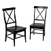 Kitchen & Housewares : American Simplicity X-Back Side Chair 2-pk. - Black