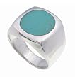 Men's Sterling Silver Turquiose Ring