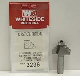 3236 CARBIDE-TIP 2 FLUTE CLASSICAL PATTERN EDGE PROFILE ROUTER BIT 3/16 RADIUS X 1-1/2 LG DIA