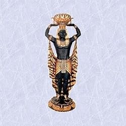 Cleopatra's servant guard statue egyptian sculpture urn