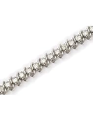 14K White Gold Diamond Bracelet