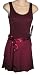 Burgundy Georgette Wrap Ballet Skirt w/matching Hair Scrunchie Adult M/L, X-long Lyrical, X-large 2x Plus