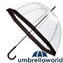 New Frame! Clear Dome Fulton Umbrella BLACK. As used by the Queen!
