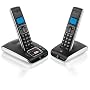 BT Synergy 5500 DECT Twin Cordless Phone with Answer Machine - Black / Silver