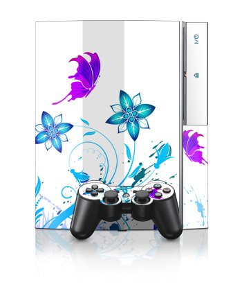 ｜PS3/プレイステーション3用デコレーションスキンシール【Flutter】