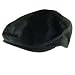 NWT 100% COTTON IVY DRIVING GOLF CAP LINED HAT BLACK MEDIUM
