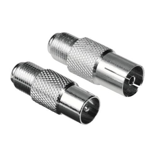Hama SAT-Adapter-Set F-Kupplung - Koax-Stecker/F-Kupplung - Koax-Kupplung