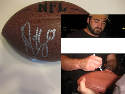 JEFF SATURDAY INDIANAPOLIS COLTS,COLTS,NORTH CAROLINA TAR HELLS,SIGNED,AUTOGRAPHED,NFL FOOTBALL WITH PROOF + COA