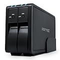 Fantec MR-35VU3R externes Geh�use (8,9cm (3,5 Zoll), 2-fach, RAID, 50mm L�fter, USB 3.0) schwarz