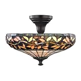 Tiffany Ceiling Light   Three Lights