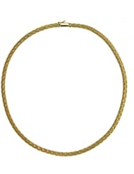 14K Yellow Gold Mesh 5mm Bracelet 7 Inch