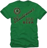 Budweiser T-shirt King of Bottled Beers-green-large Budweiser T-shirt King of Bottled Beers-green-large