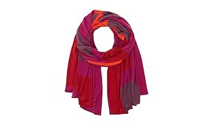 Marc by Marc Jacobs Bufanda Lana Poppy Patchwork Intarsia (Rojo / Violeta)