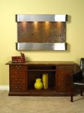 Indoor Fountains item: Adagio Sunrise Springs Fountain w/ Rajah Natural Slate in Stainless Steel Finish