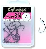 がまかつ(Gamakatsu) WORM 314(12本入り) ブラック #3 66151