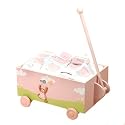 Handpainted Wooden Wagon and Layette for Newborn Girls - Great Baby Shower or Christmas Holiday Gift Idea for Newborns