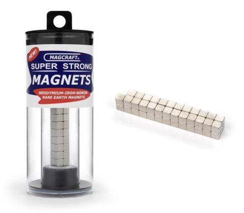 Magcraft NSN0571 3/16-Inch by 3/16-Inch by 3/16-Inch Rare Earth Cube Magnets, 50-Count Reviews