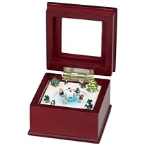 Gold Label 2 1/2-Inch Mini Mini Illuminated Music Boxes -- Skaters