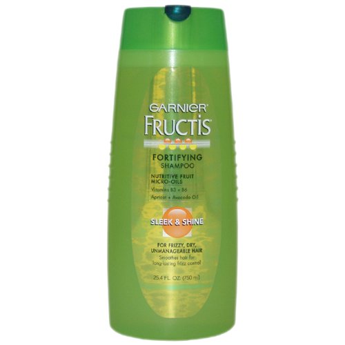 Fructis Sleek and Shine fortifying Shampoo By Garnier for Unisex Shampoo, 25.4 Ounce