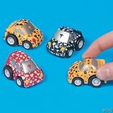 Pull Back Race Cars with Cross (1 dz)