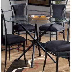 Mix N Match Stick Round Dining Table Only (Black) (33H x 44D) by Hillsdale Furniture