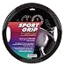 Superior 58-1100B Slip-On Massage -Velour Black Steering Wheel Cover