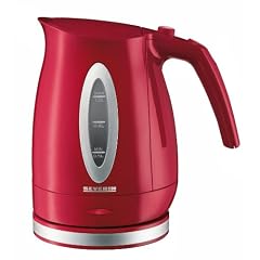 Severin WK 3378 Wasserkocher / 1000 Watt / Inhalt 1 Liter / rot-silber