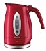Severin WK 3378 Wasserkocher / 1000 Watt / Inhalt 1 Liter / rot-silber